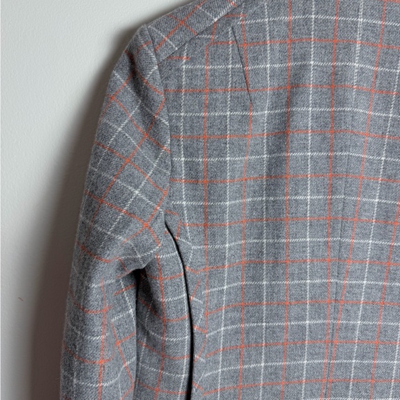 rag & bone Gray and Red Plaid Blazer - Picture 5 of 16